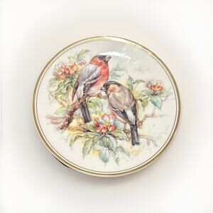 Royal Vale Bone China 8.25” Birds And Bloom Plate Vintage England